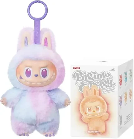 Big Into Energy Plush Pendant Keychain – Lucky Bunny Monster Vinyl & Plush Collectible | Cute Charm for Everyday Positivity