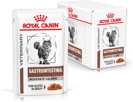 ROYAL CANIN Cat Gastro Intestinal Moderate Calorie Cat Food, 12 x 85 g